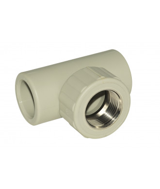 На фото Hi-Therm PP-R tee with female metal thread